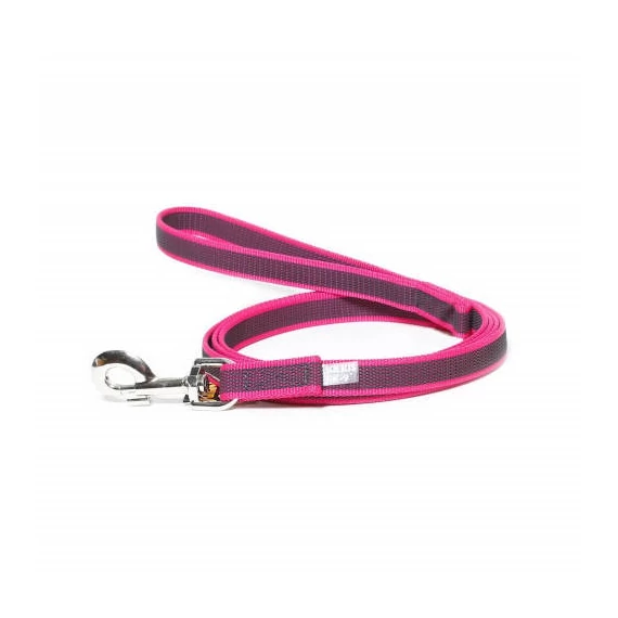 Julius K-9 ColorGray - póráz (gumis,pink-szürke) kutyák részére (20mm/2,2m)