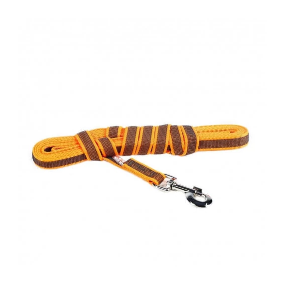 Julius-K9 ColorGray Leashes - póráz (gumis,narancs-szürke) kutyák rézére (20mm/5m)