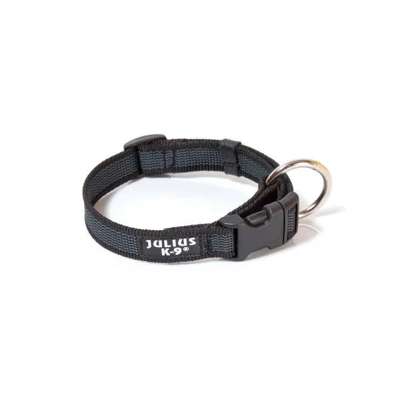 Julius K-9 ColorGray nyakörv (20mm/27-42cm) fekete-szürke