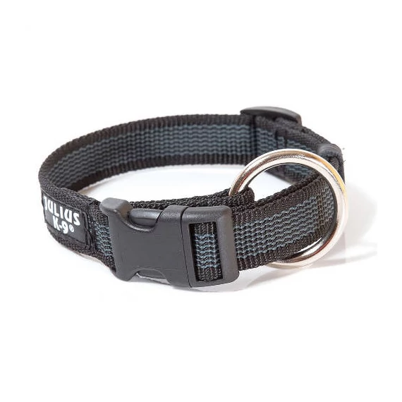 Julius K-9 ColorGray nyakörv (25mm/39-65cm) fekete-szürke