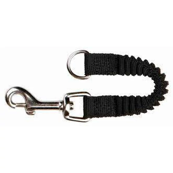 Trixie Shock Absorber - húzáscsillapító (fekete) pórázkiegészítő (S-M) 21cm/15mm