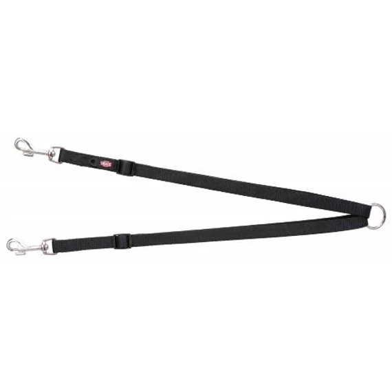 Trixie Premium Coupler - páros póráz - fekete - (XS-M) 40-70cm/15mm