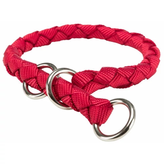 KT25.Trixie Cavo félfojtó nyakörv - piros (L) 47-55cm/Ø18mm
