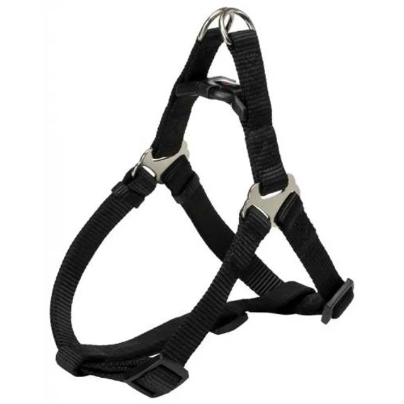 Trixie Premium One Touch - hám - fekete (S) 40-50cm/15mm