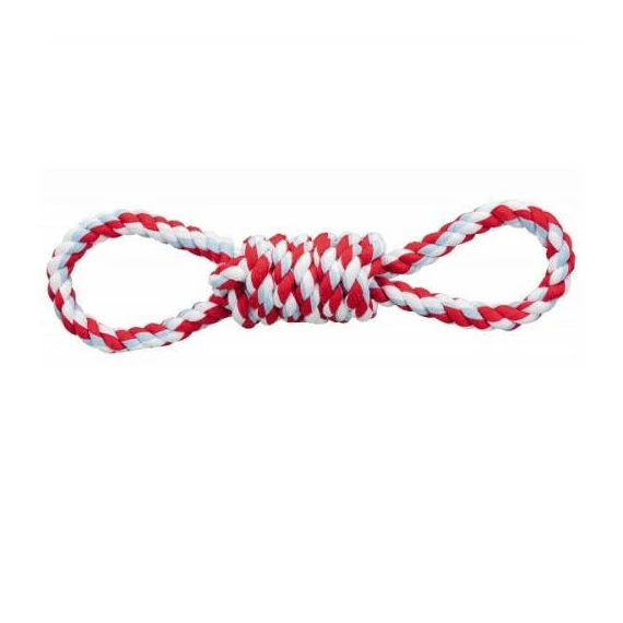 KT26.Trixie Playing Rope - kötél játék (dupla hurok) kutyák részére (38cm)