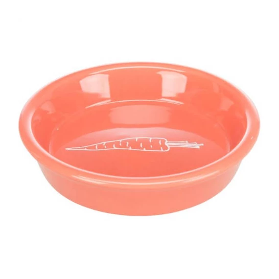 Trixie Ceramic Bowl - kerámia tál (fehér,csíkos) rágcsálók részére (0,2l /Ø14cm)
