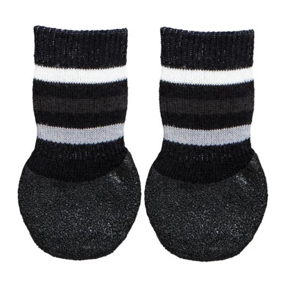 Trixie Dog Socks - zokni (csúszásmentes gumitalppal,fekete) kutyák részére (XL)