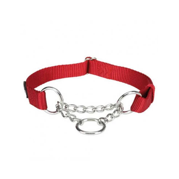 Trixie Premium Stop the Pull - félfojtó nyakörv - piros - (S-M) 30-40cm/15mm