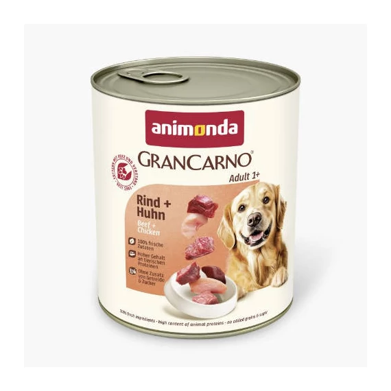 Animonda GranCarno Adult (marha,csirke) konzerv - Felnőtt kutyák részére (800g)