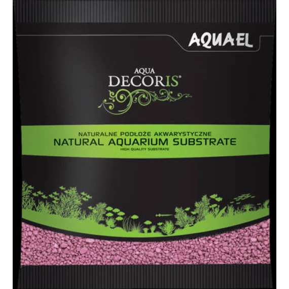 AquaEl Decoris Fuchsia - Akvárium dekorkavics (fukszia lila) 2-3mm (1kg)