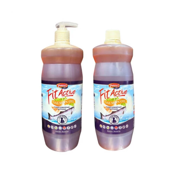 FitActive Salmon oil - Lazacolaj (kiegészítő eledel kutyák és macskák részére) 1000 ml