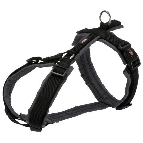 Trixie Trekking - túrahám - fekete/szürke (S-M) 44-53cm/20mm