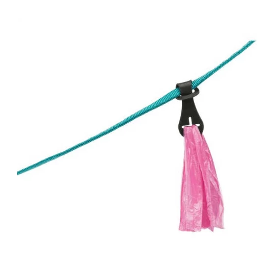 KT26.Trixie Universal Dirt Bag/Toy Holder - tartó (fekete) pórázra (14x4cm)