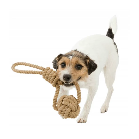 Trixie Be Nordic Woven-in Rope Ball - játék poliészterből (kötél labda) kutyák részére (Ø7/20cm)