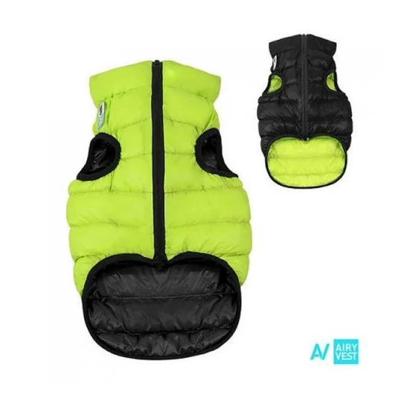 AiryVest kutyaruha kifordítható, XS 22, zöld-fekete