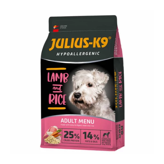 JULIUS-K9 ADULT HYPOALLERGENIC LambRice (bárányrizs) száraztáp 3kg