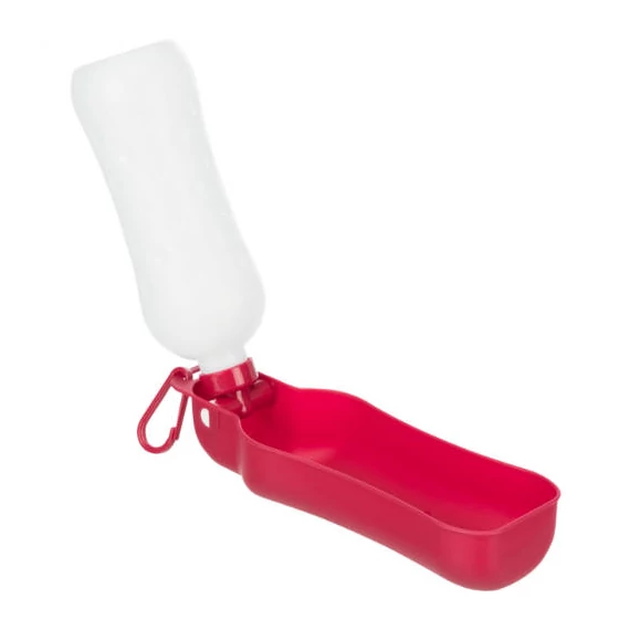 Trixie Bottle with Bowl - itatós palack (fekete,piros színben) kutyák részére (0,5l)