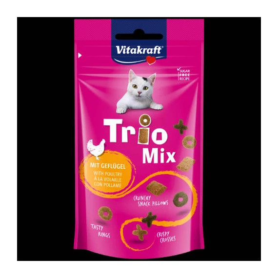 Vitakraft Trio Mix - jutalomfalat (baromfi) macskák részére (60g)