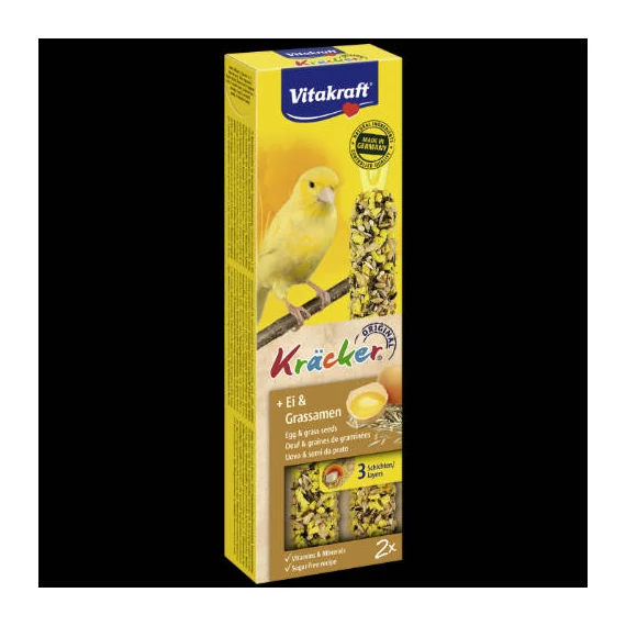 Vitakraft Kracker Duplarúd (tojás, fűmag) - kiegészítő eleség kanárik részére (60g)