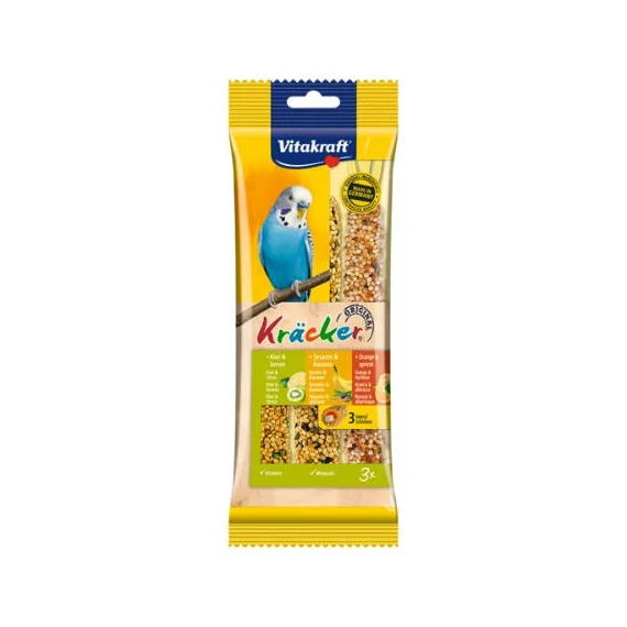 Vitakraft rúd 112g Triplarúd hullámos papagájnak kiwi  banán  narancs  szezámmag