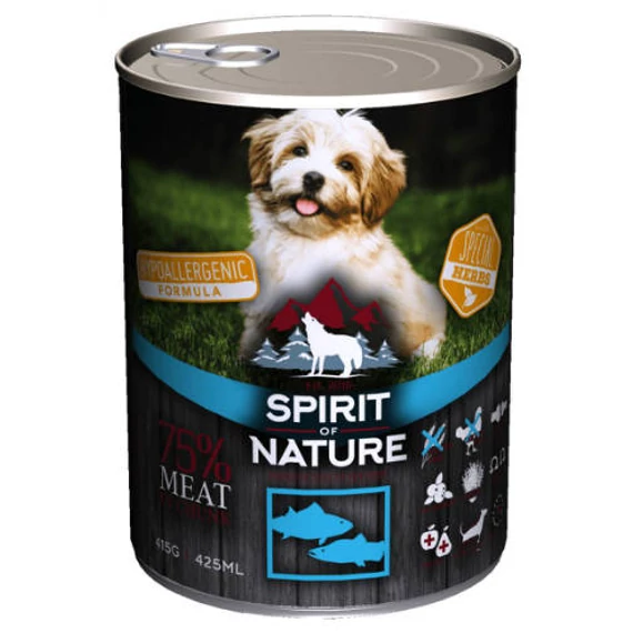 Spirit of Nature Hypoallergenic DOG (Tuna  Salmon) 415g