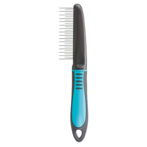 Trixie Coat Untangler Combi - Kombinált bontófésű (türkizkék,fekete) kutyák részére (22cm)