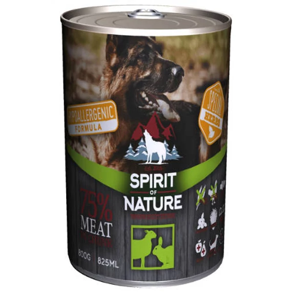 Spirit of Nature Hypoallergenic DOG (LambRabbit/Bárány-Nyúl) 800g