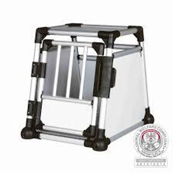Trixie Transport Box - Aluminium szállítóbox (ezüst) 55×62×78cm (max:20kg)