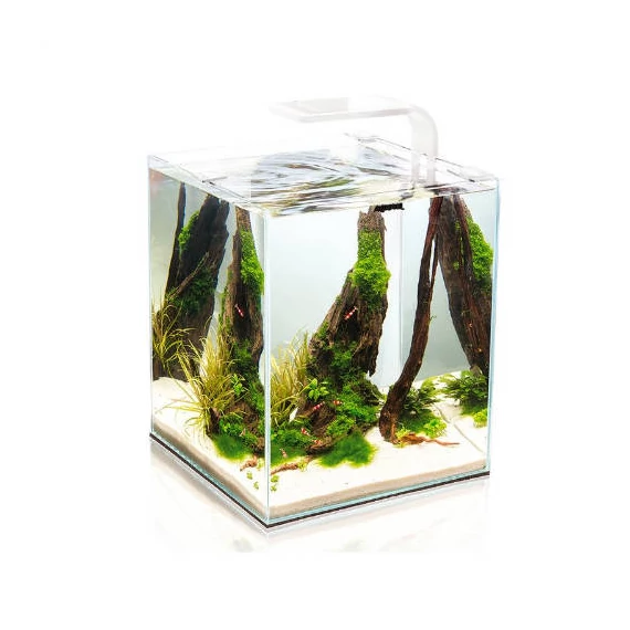 Aquael Shrimp Set Smart DayNnight 30 white - Nano akvárium (fehér) garnélarákoknak és kisebb halaknak (29x29x35cm)