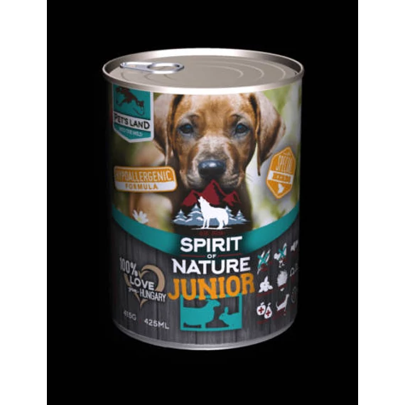 Spirit of Nature (CRT) Hypoallergenic DOG (Lambhare) JUNIOR 415g