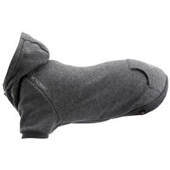 KT25.Trixie BE NORDIC Hoodie Pullover - kapucnis pulóver (szürke) kutyák részére (M) 50cm