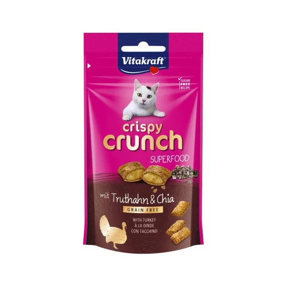 Vitakraft Crispy Crunch - jutalomfalat (pulykachiamag) macskák részére (60g)