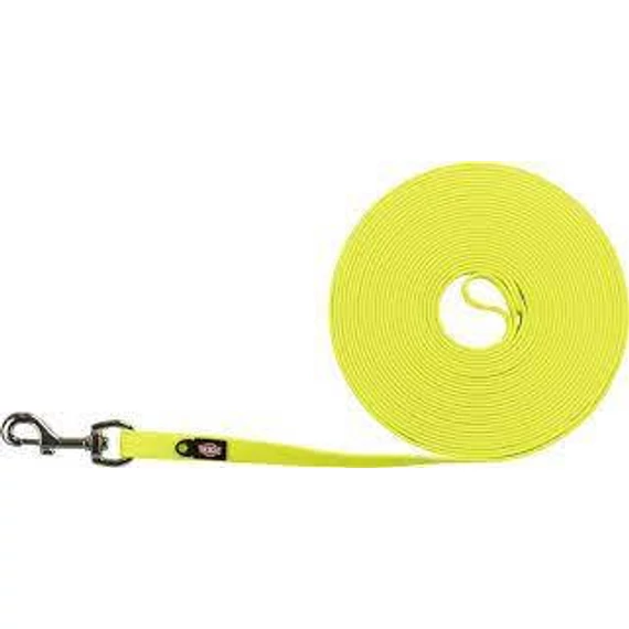 Trixie Easy Life Tracking Leash - nyomkövető póráz (neonsárga) kutyák részére (M-XL) 10m/17mm