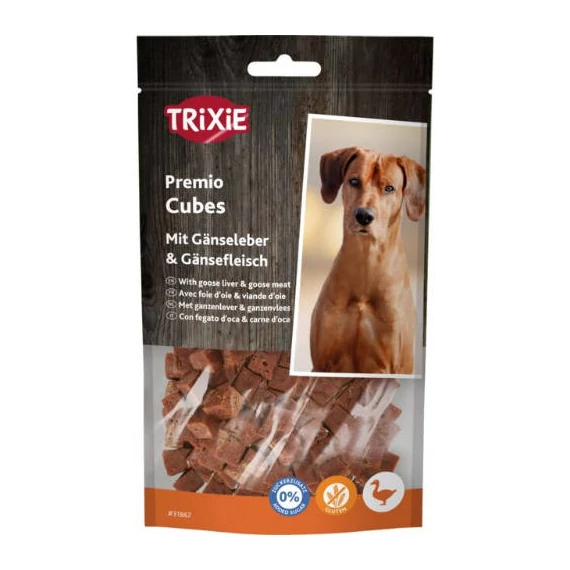 Trixie PREMIO Goose Liver Cubes - jutalomfalat (libamáj) 100g