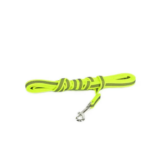 Julius K-9 ColorGray - póráz (gumis,neon-szürke) kutyák részére (20mm/3m)