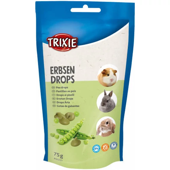 Trixie Pea Drops - jutalomfalat (borsó) rágycsálók részére (75g)