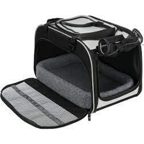 Trixie Living  Transport Bag Valery - szállítótáska (fekete,szürke) kutyák részére (29x31x49cm)