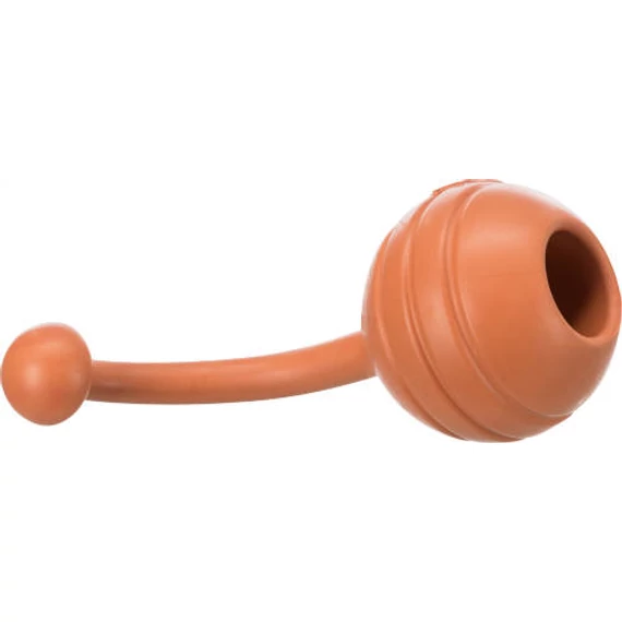 KT24:Trixie Be Eco Ball with Band - termoplasztik játék (labda fogóval) kutyák részére (6x13cm)