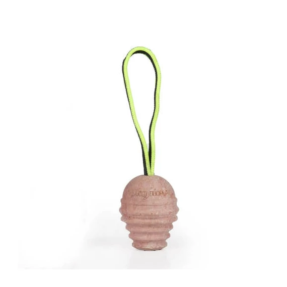 Julius-K9 Duoplay - játék (kaucsuk labda, neonsárga zsinórral) kutyák részére (14cm)