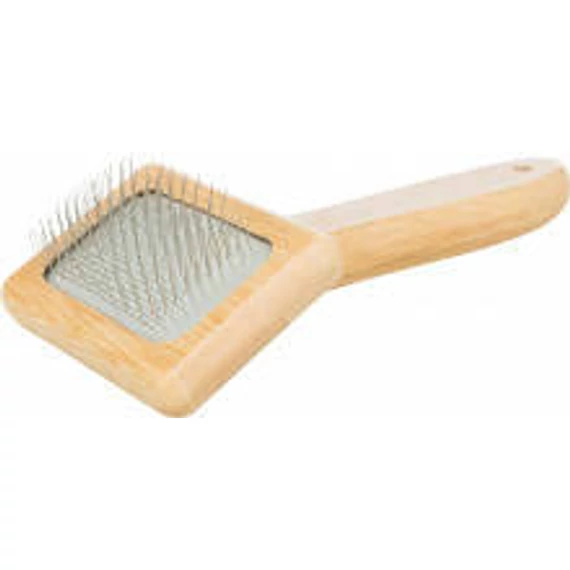 Trixie Soft Brush - szögletes kefe (bambusz) 9x15cm