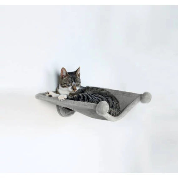 KT26.Trixie hammock for mounting - falra szerelhető, függőágy (szürke) macskák részére (42x41cm)