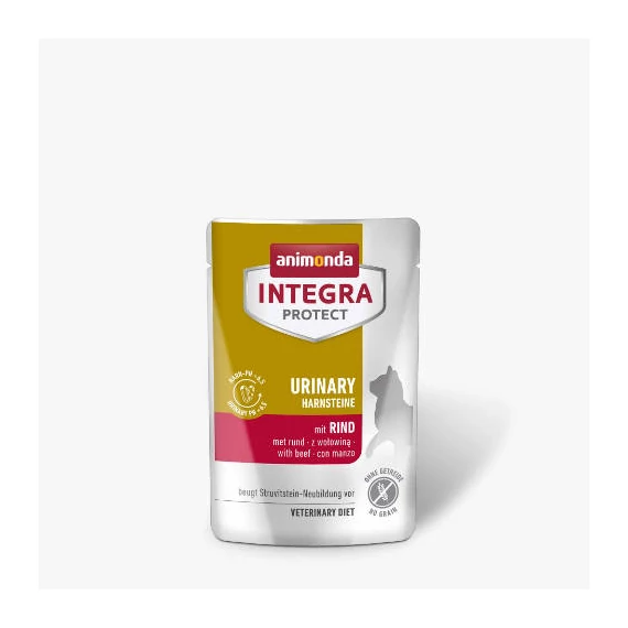 Animonda Integra Protect Adult Urinary Struvit mit Rind - alutasakos (marha) nedves eledel macskák részére (85g)