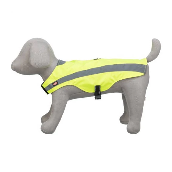 KT26.Trixie Safety Vest - Biztonsági mellény (neon sárga,fényvisszaverő) kutyák részére (XS) 30cm
