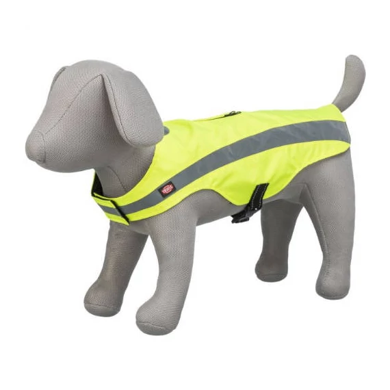KT26.Trixie Safety Vest - Biztonsági mellény (neon sárga,fényvisszaverő) kutyák részére (S) 40cm