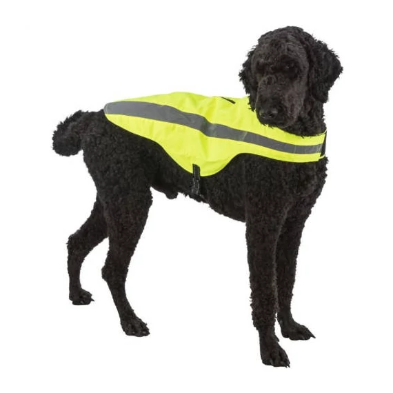 KT26.Trixie Safety Vest - Biztonsági mellény (neon sárga,fényvisszaverő) kutyák részére (M) 50cm