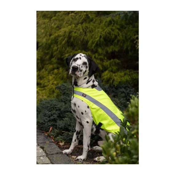 KT26.Trixie Safety Vest - Biztonsági mellény (neon sárga,fényvisszaverő) kutyák részére (L) 60cm