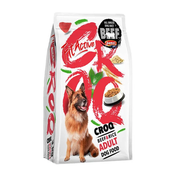 FitActive CROQ Premium BeefRice Adult - száraztáp (marha,rizs) felnőtt kutyák részére (3kg)