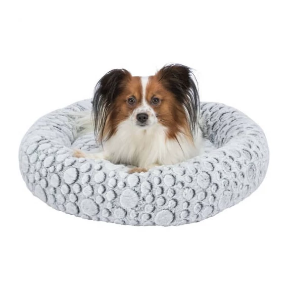 KT26.Trixie Mila Bed - kerek, peremes fekhely (fehér/szürke) kutyák részére (Ø60cm)