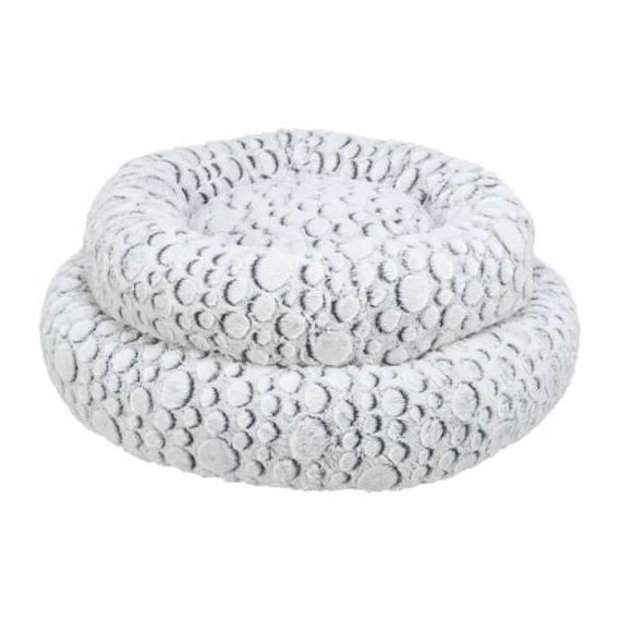 KT26.Trixie Mila Bed - kerek, peremes fekhely (fehér/szürke) macskák részére (Ø50cm)
