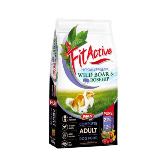 FitActive PURE 12kg Hypoallergenic Wild BoarRosehip (vaddisznó, csipkebogyó)
